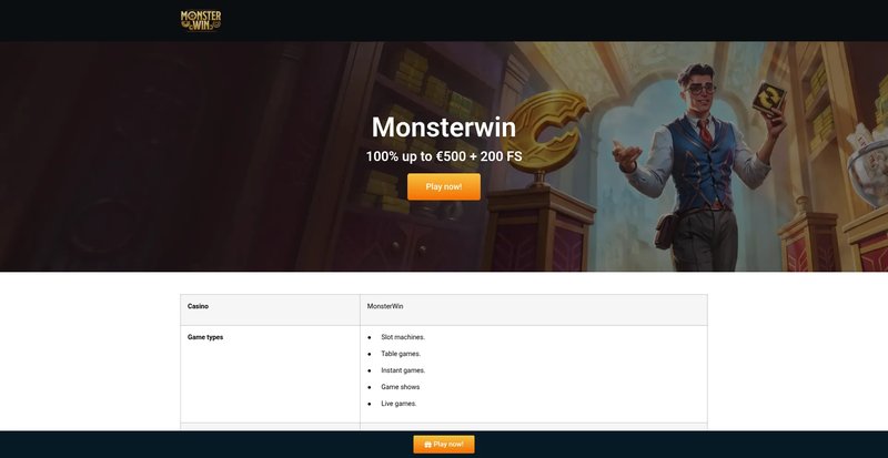 Monsterwin online casino, monsterwin casino